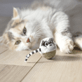 thumbnail image 2 of Quirky Kitty Rolly Raccoon Bobbler Compressed Catnip Ball Cat Toy, 2 of 9