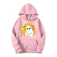 thumbnail image 3 of Hoodies for Womens 2025 Halloween Costume Fall Winter Hooded Jacket Loose Casual Fleece Sweatshirts Halloween Ghost Graphic Printed Long Sleeve Sweaters Pullover with Pocket, 3 of 4