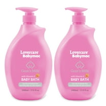 2-Pack LoverCare Babymac Goat's Milk Baby Bath with Vitamin E-33.8 fl oz (1000ml)