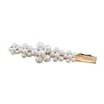 thumbnail image 2 of Jiaroswwei 1/2Pcs Fashion Women Faux Pearl Hair Clip Snap Barrette Stick Hairpin Headwear, 2 of 8