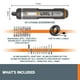 thumbnail image 3 of Kit de accesorios de 30 piezas con destornillador WORX de litio de 4 V WX242L, 3 of 5