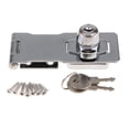 thumbnail image 1 of Cerradura de puerta con punto principal, llave, cerrojo de seguridad, dispositivo antirrobo, cerradura de hebilla 4 inch, 1 of 9