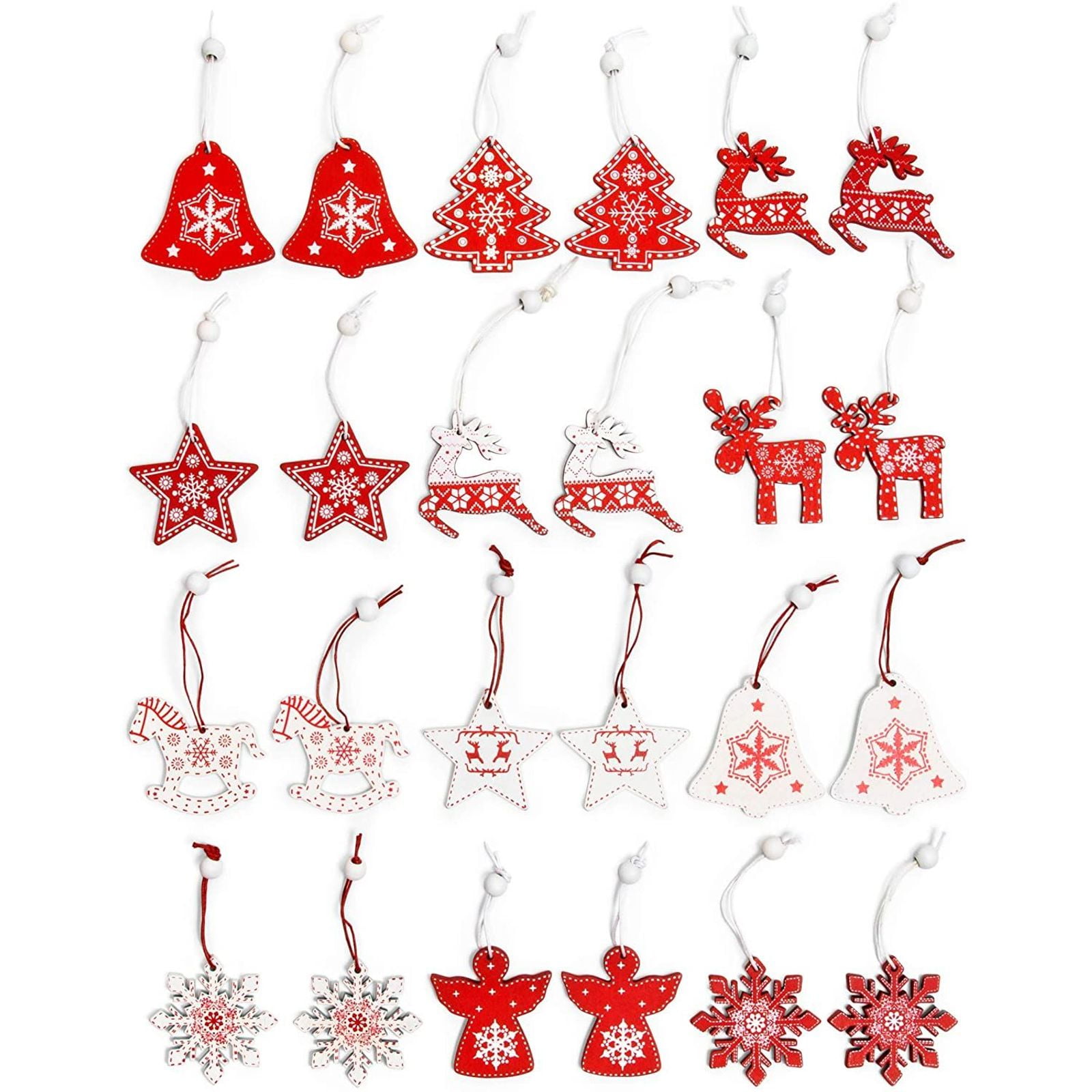 2x Nordic Disc Star Paper Garland String Ornament Hanging Banner Chirstmas Party 