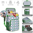 thumbnail image 5 of Romantic Floral Design Insulated Backpack Cooler - 20L High Capacity, Multiple Pockets for Organization, 5 of 5