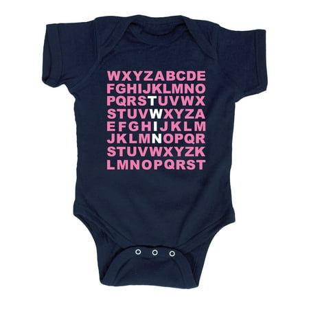 Alphabet Baby Clothes - Alphabet Twin Girl-Infant One Piece
