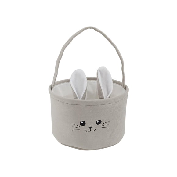 Easter Gift Basket Candy Bag Velvet Fabric Handheld Storage Basket for Kids Teens Wedding Holiday Parties 9.05 in x 5.51 in