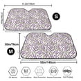 thumbnail image 3 of Balery Lavender Flowers Print Car Windshield Sun Shade,Windshield Sunshade for Car Pickup Truck SUV Accessories-Small, 3 of 7