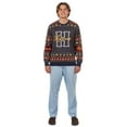 thumbnail image 6 of Harry Potter Men's Hogwarts Houses Design Adult Ugly Holiday Knit Sweater, 6 of 6