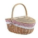 thumbnail image 1 of Country Style Wicker Picnic Basket Hamper With Lid And Handle & Liners For Picnics, Parties And Bbq, 1 of 5
