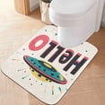 thumbnail image 2 of Yayeee Bath Rugs for Bathroom Floor Set of 2 Non Slip Fluffy Soft Absorbent Mat, Beige UFO, 2 of 7