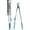 Blue, variant on The Kosher Cook, Large 480 Degrees Heat Resistant Silicone Locking Tongs - Blue