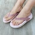 thumbnail image 3 of LAVRA Women's Arch Support Bling Flip Flops Sparkle Summer T-Strap Sandals, 3 of 8