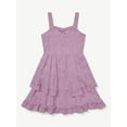 thumbnail image 4 of Justice Girls Tiered Eyelet Dress, Sizes XS - XLP, 4 of 6