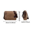 thumbnail image 3 of Classic Messenger For Canvas Shoulder Daily Commuting Travelling College Flip Lid Design + Large Opening For Easy To Items At All Drawstring Backpack Draw Bag Sneaker Bag for Travel Mens Shoe Bag, 3 of 4