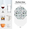 thumbnail image 6 of Yiaed Modern Industry Print Leather Coasters for Drinks - Cup Coasters Coffee Table Kitchen Table Bar, Home & Office Gifts Handmade Drink Coasters-Octagon, 6 of 6