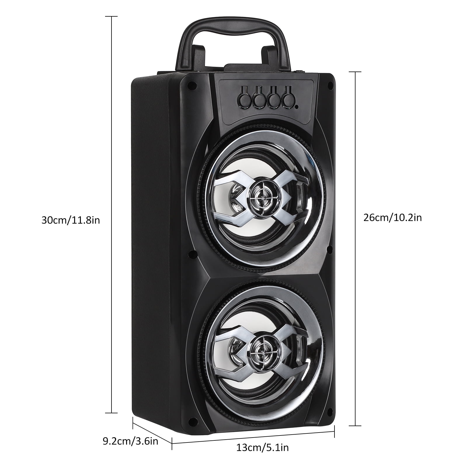 Oumilen Portable Bluetooth Speakers, Black, ON-SP-11-wm