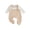 Khaki, variant on BemeyourBBs Preemie Newborn Girl Spring Summer Fall Winter Clothes 0 3 6 Months Footed Romper Plaid Fake Two-Piece Long Sleeve Doll Collar Footie Jumpsuit