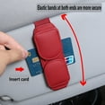 thumbnail image 7 of Openpig Sunglasses Holder for Car Visor, Artificial Leather Sunglass Eyeglass Hanger Clip for Car Sun Visor Accessories, 7 of 7