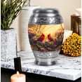 thumbnail image 4 of Cardinal Bird Urn for Ashes Adult, Decorative Funeral Urn - Cardinal Bird Theme Cremation & Memorial Sharing Urns for Ashes with Lid - 6inch, Medium Size with Velvet Bag - 1pcs, 4 of 7