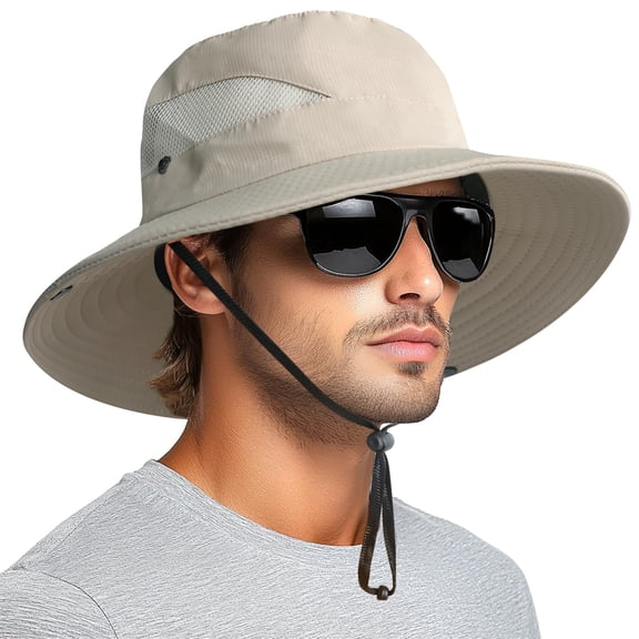 SHILINLANG Sun Hats for Men Women Wide Brim Bucket Hat UPF 50 Outdoor Beach Hiking Fishing Hat