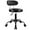 Black, variant on Rolling Stool with Wheels Swivel Stool with Back Height Adjustable Chair PU Leather Rolling Chair Ideal for SPA Salon Home Office Drafting Work (White)