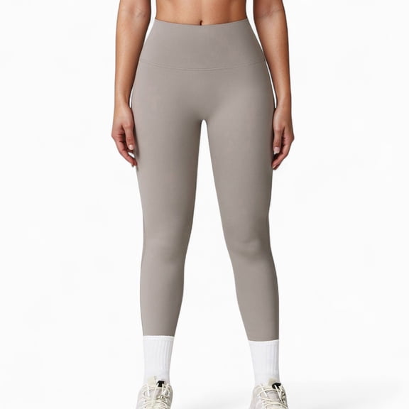 Women's High Waist Full Length Leggings with Seamless Design and Stretch Fit for Everyday Movement - X Large, Gray