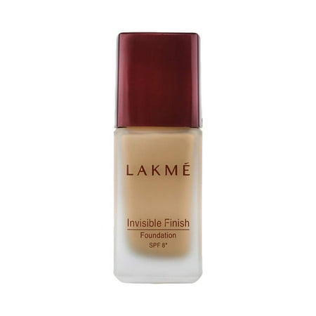 Lakme Invisible Finish SPF 8 Liquid Foundation Shade 02 Ultra Light Water Based Face Makeup for Glowing Skin - Full...