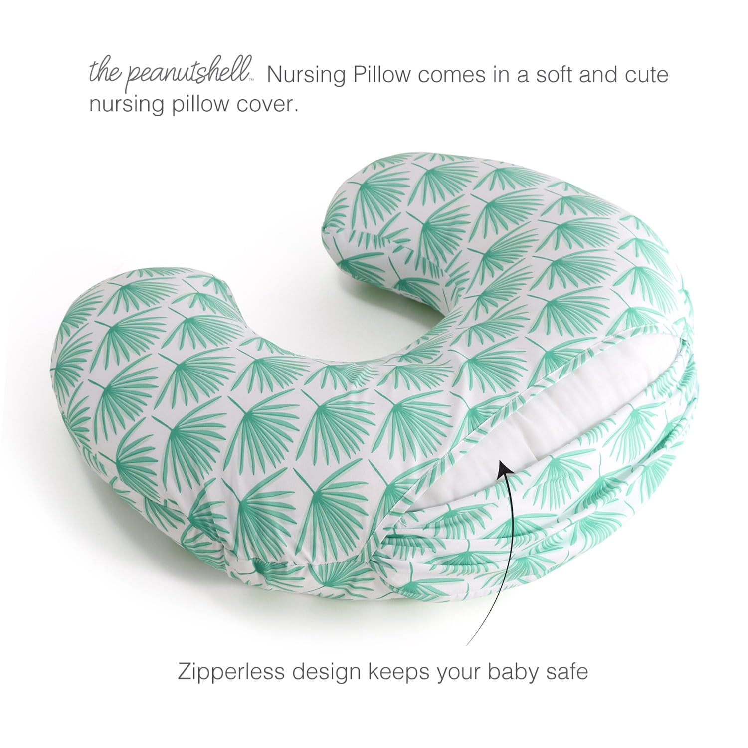 The Peanutshell Nursing Pillow for Breastfeeding, Breast Feeding Pillows for Babies, New Baby Essentials, Boho Botanical