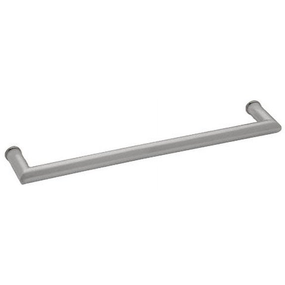 CRL MT24BSC Brushed Satin Chrome 24" MT Series Round Tubing Mitered Corner Single-Sided Towel Bar