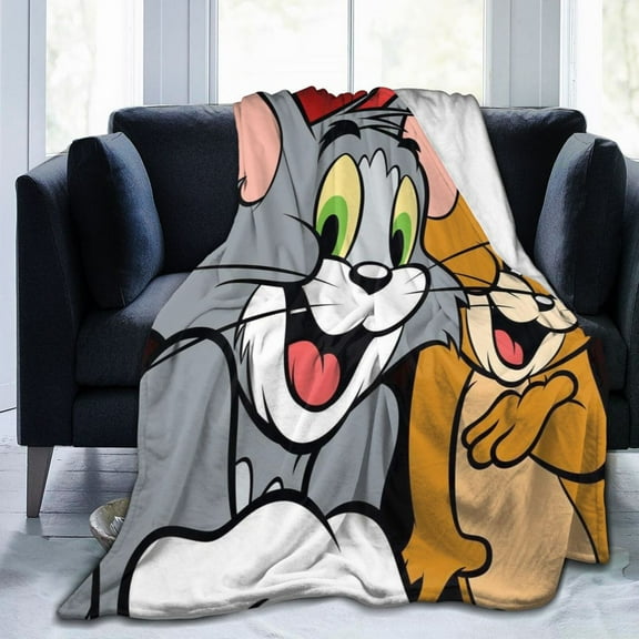 Tom And Jerry Blanket Throw Bedding Room Decor Flannel Blankets For Bed Sofa 40