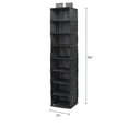 Honey Can Do 8 Shelf Hang Organizer black