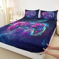 thumbnail image 3 of jejeloiu Gamer Gaming Twin Sheet Sets,Modern Video Game Twin Fitted Sheet,Colorful Console Flat Sheet For Boys,Microfiber Bedroom Decor,3 Pieces, 3 of 7