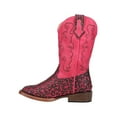 thumbnail image 2 of Roper Girls Wild Cat Embroidered Glitter Leopard Square Toe Cowboy   Mid Ca, 2 of 2