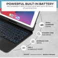 thumbnail image 2 of Keyboard Case for iPad Pro 10.2 inch 9th/8th/7th Generation, 360°Rotatable iPad Air 3 & iPad Pro 10.5 inch Wireless Keyboard Case with Multi-Touch Trackpad,7 Color Backlit (Black), 2 of 6