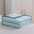 thumbnail image 7 of 100% Cotton Direct Cooling Blanket for Hot Sleepers，Full Size Lightweight Breathable Summer Blankets for Bed，for Sleeping， Hot Flashes Night Sweats(A，1 * Cool Ice Silk Solid Color Summer Cool Quilt）, 7 of 7