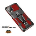 thumbnail image 3 of For Apple iPhone 14 (6.1") Hybrid Heavy Duty Protection Shockproof Defender with Belt Clip and Kickstand Dual Layer Phone Case Cover by Xpression - Red, 3 of 10