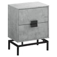 thumbnail image 2 of Monarch 18" Storage Accent End Table in Dark Taupe and Chrome, 2 of 11