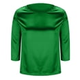 thumbnail image 5 of BUIGTTKLOP 3/4 Length Sleeve Womens Tops Crewneck Summer Top Solid Color T Shirts Dressy Casual Blouses, 5 of 8
