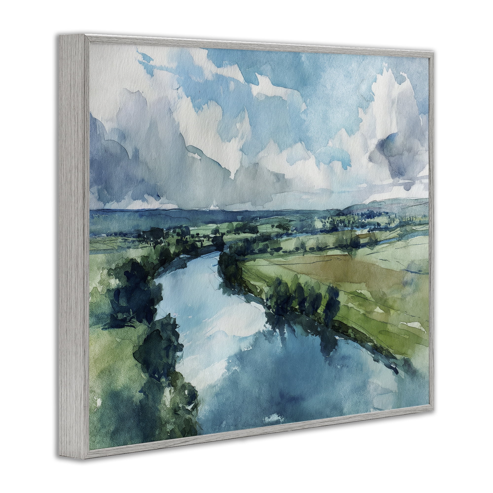 Stupell Industries In The Wild Flow Gray Framed Giclee Art, design by Svetlana Aleynikova