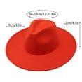 Mifelio Fedora Hats for Men Unisex Fashion Solid Color British Large