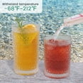 thumbnail image 4 of GPED 14 oz Vintage Hobnail Drinking Glasses and 12 oz Hobnail Glass Cups Set of 8, Embossed Water Tumbler, Beaded Glassware, Highball Glasses for Whiskey, Juice, Water, Beer, 4 of 7