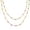 Gold, variant on Brass Gold Tone Black Bead Layering Necklace for Women, Long Stackable Jewelry Gift