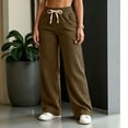 thumbnail image 4 of FAIWAD Women's Plus Size Corduroy Pants High Waisted Straight Leg Athletic Cargo Pant with Pockets, 4 of 7