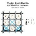 thumbnail image 3 of Excello Global Products Gray Wooden Toilet Paper Holder: Tic Tac Toe Design for Wall Mounted or Freestanding Bathroom Tissue Roll Storage Organizer - EGP-HD-0162A-OS, 3 of 7
