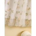 thumbnail image 6 of Biezeib Girls Summer Sweet Cami Dress Sleeveless Floral Embroidery A-line Mesh Princess Dress, 6 of 6