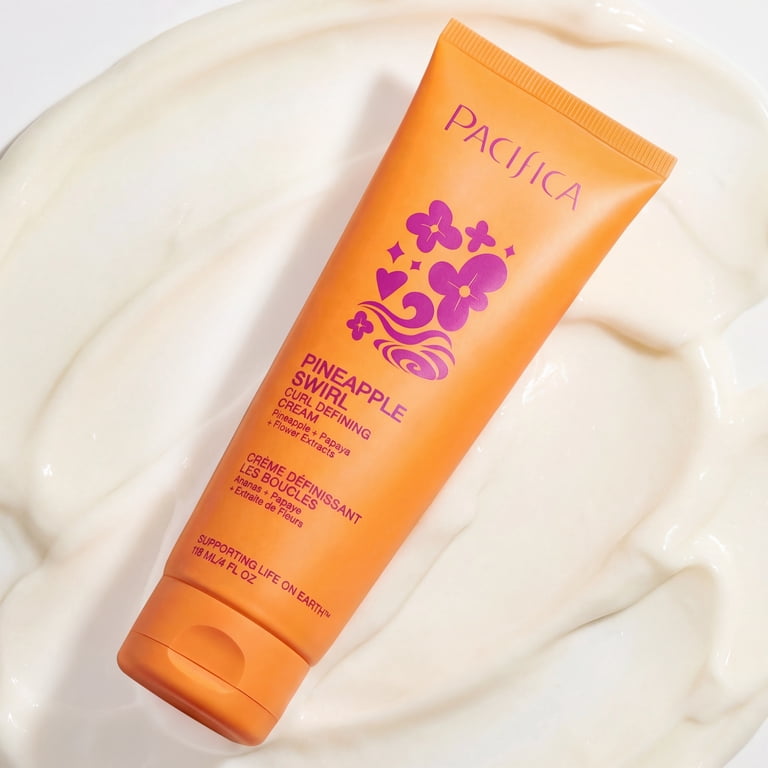 Pacifica Pineapple Curl Defining Cream, Coconut Oil, Hyaluronic