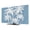 Light Blue, White, Sky, variant on Indoor TV Cover 85 Inch, Tropical Palm Tree Elastic Monitor Dust Covers for Television Vintage Light Blue Exotic Botanical Plants Dustproof Fitted TV Cover for Inside 74.1"L x 41.7"H