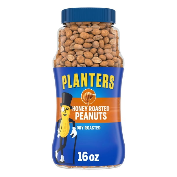 Planters Honey Roasted Peanuts, 16 oz Jar