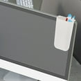 thumbnail image 4 of Homoyoyo Grey PP Pen Holder with Adhesive for Desktop Organizers and Under Monitor Storage, 4 of 6
