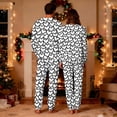 thumbnail image 6 of CLOISE Womens Long Sleeve Pajama Sets Valentines Pjs Sets Pockets Tops and Pant Heart Lounge Set 2 Piece Loungewear White, 6 of 7